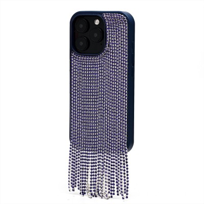 Чехол-накладка для Apple iPhone 16 Pro кристальный водопад (титановый синий) - PC095 POSH SHINE