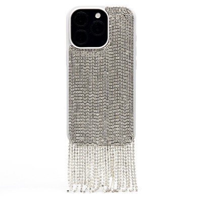 Чехол-накладка для Apple iPhone 16 Pro кристальный водопад (титановый белый) - PC095 POSH SHINE