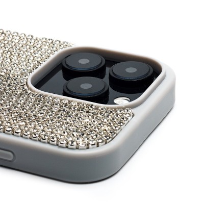 Чехол-накладка для Apple iPhone 16 Pro кристальный водопад (титановый белый) - PC095 POSH SHINE