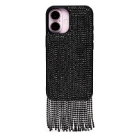 Чехол-накладка для Apple iPhone 16 кристальный водопад (титановый черный) - PC095 POSH SHINE