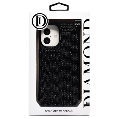 Чехол-накладка для Apple iPhone 16 кристальный водопад (титановый черный) - PC095 POSH SHINE