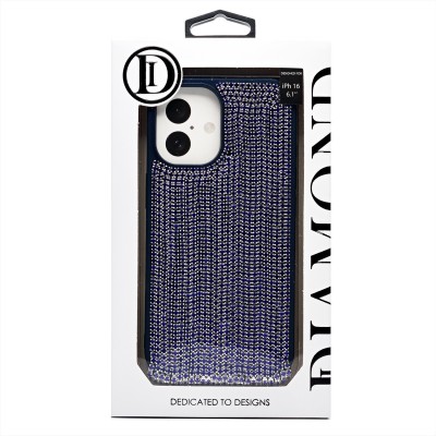 Чехол-накладка для Apple iPhone 16 кристальный водопад (титановый синий) - PC095 POSH SHINE