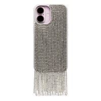Чехол-накладка для Apple iPhone 16 кристальный водопад (титановый белый) - PC095 POSH SHINE