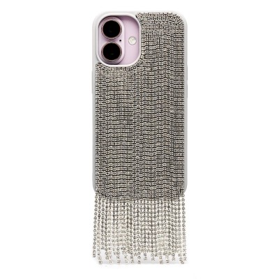 Чехол-накладка для Apple iPhone 16 кристальный водопад (титановый белый) - PC095 POSH SHINE