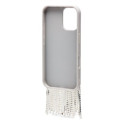Чехол-накладка для Apple iPhone 16 кристальный водопад (титановый белый) - PC095 POSH SHINE