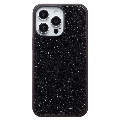 Чехол-накладка для Apple iPhone 15 Pro Max капли дождя (титановый черный) - PC096 POSH SHINE