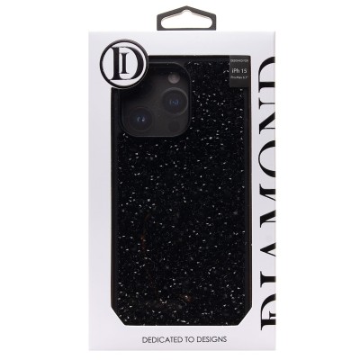 Чехол-накладка для Apple iPhone 15 Pro Max капли дождя (титановый черный) - PC096 POSH SHINE