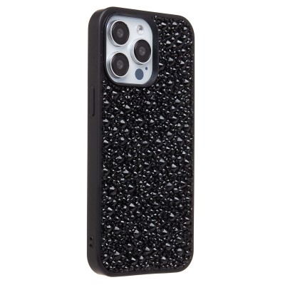 Чехол-накладка для Apple iPhone 15 Pro Max капли дождя (титановый черный) - PC096 POSH SHINE