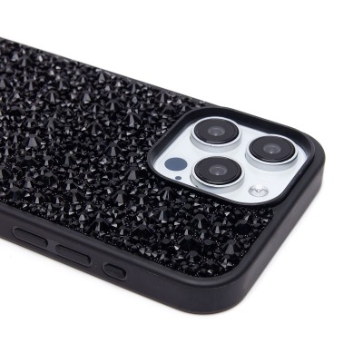 Чехол-накладка для Apple iPhone 15 Pro Max капли дождя (титановый черный) - PC096 POSH SHINE