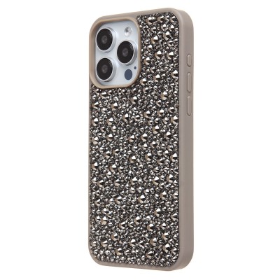 Чехол-накладка для Apple iPhone 15 Pro Max капли дождя (титановый серый) - PC096 POSH SHINE