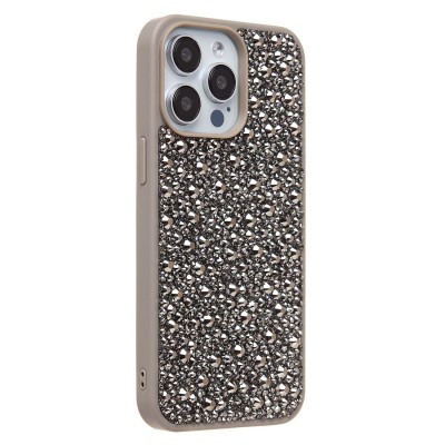 Чехол-накладка для Apple iPhone 15 Pro Max капли дождя (титановый серый) - PC096 POSH SHINE