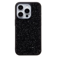 Чехол-накладка для Apple iPhone 15 Pro капли дождя (титановый черный) - PC096 POSH SHINE