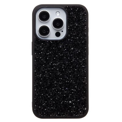 Чехол-накладка для Apple iPhone 15 Pro капли дождя (титановый черный) - PC096 POSH SHINE