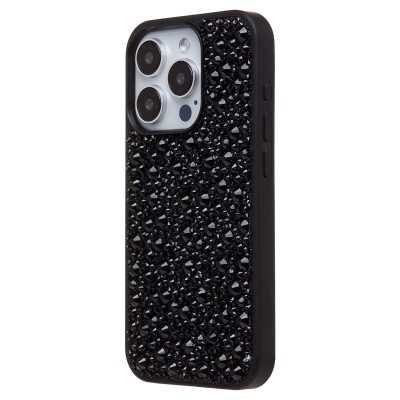 Чехол-накладка для Apple iPhone 15 Pro капли дождя (титановый черный) - PC096 POSH SHINE