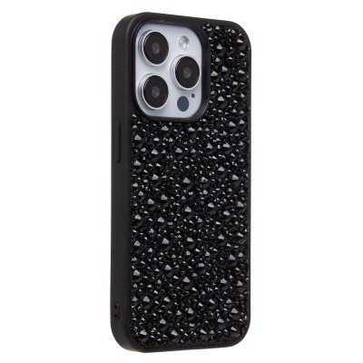 Чехол-накладка для Apple iPhone 15 Pro капли дождя (титановый черный) - PC096 POSH SHINE