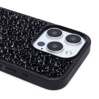 Чехол-накладка для Apple iPhone 15 Pro капли дождя (титановый черный) - PC096 POSH SHINE