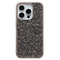 Чехол-накладка для Apple iPhone 15 Pro капли дождя (титановый серый) - PC096 POSH SHINE