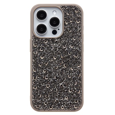Чехол-накладка для Apple iPhone 15 Pro капли дождя (титановый серый) - PC096 POSH SHINE