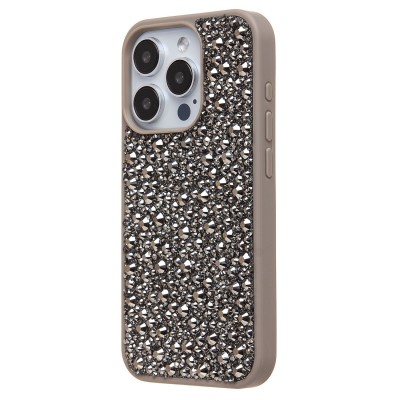 Чехол-накладка для Apple iPhone 15 Pro капли дождя (титановый серый) - PC096 POSH SHINE