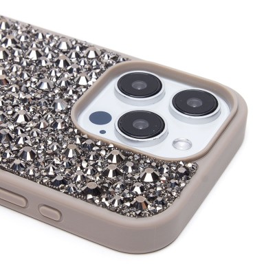 Чехол-накладка для Apple iPhone 15 Pro капли дождя (титановый серый) - PC096 POSH SHINE