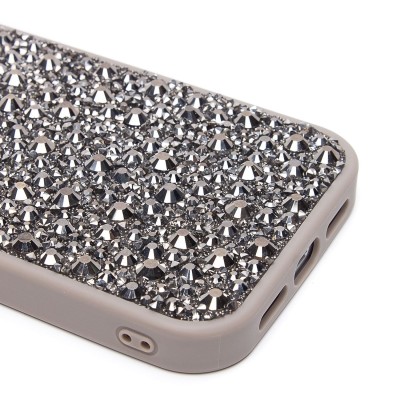 Чехол-накладка для Apple iPhone 15 Pro капли дождя (титановый серый) - PC096 POSH SHINE