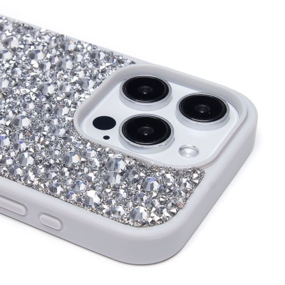 Чехол-накладка для Apple iPhone 15 Pro капли дождя (белый) - PC096 POSH SHINE