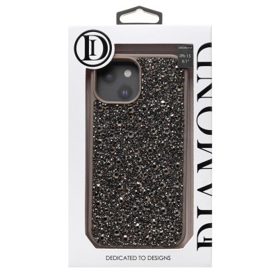 Чехол-накладка для Apple iPhone 15 капли дождя (титановый серый) - PC096 POSH SHINE
