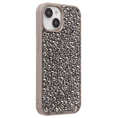 Чехол-накладка для Apple iPhone 15 капли дождя (титановый серый) - PC096 POSH SHINE