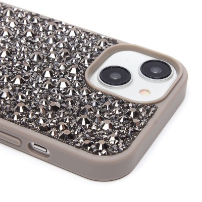 Чехол-накладка для Apple iPhone 15 капли дождя (титановый серый) - PC096 POSH SHINE