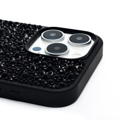 Чехол-накладка для Apple iPhone 16 Pro Max капли дождя (титановый черный) - PC096 POSH SHINE