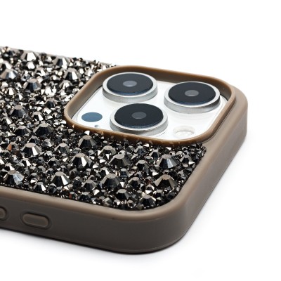 Чехол-накладка для Apple iPhone 16 Pro Max капли дождя (титановый серый) - PC096 POSH SHINE