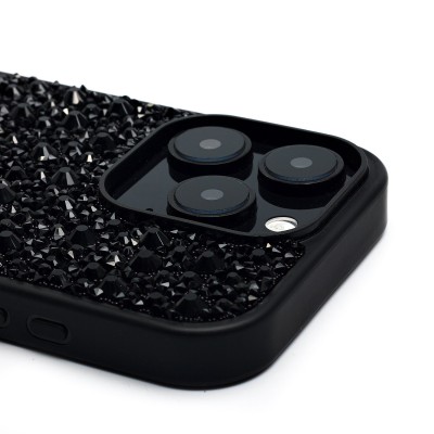 Чехол-накладка для Apple iPhone 16 Pro капли дождя (титановый черный) - PC096 POSH SHINE