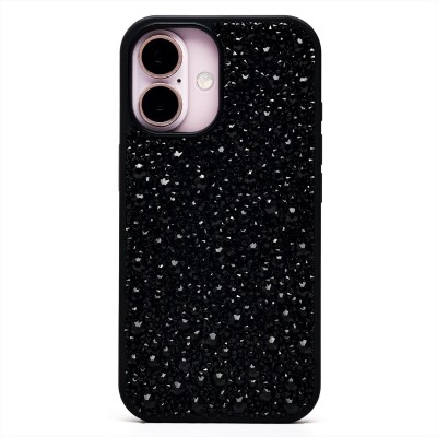 Чехол-накладка для Apple iPhone 16 капли дождя (титановый черный) - PC096 POSH SHINE