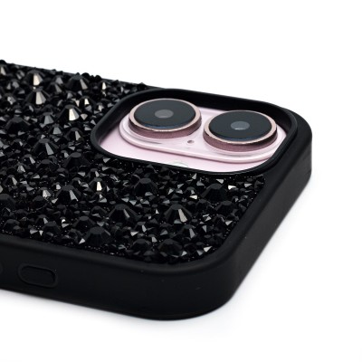 Чехол-накладка для Apple iPhone 16 капли дождя (титановый черный) - PC096 POSH SHINE