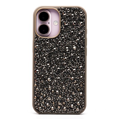 Чехол-накладка для Apple iPhone 16 капли дождя (титановый серый) - PC096 POSH SHINE