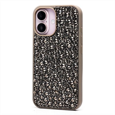 Чехол-накладка для Apple iPhone 16 капли дождя (титановый серый) - PC096 POSH SHINE
