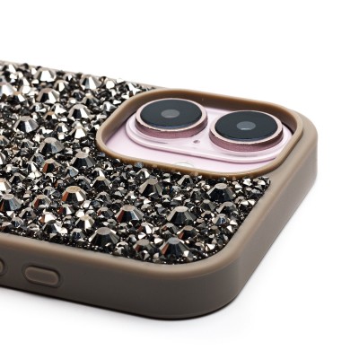 Чехол-накладка для Apple iPhone 16 капли дождя (титановый серый) - PC096 POSH SHINE