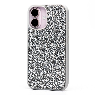 Чехол-накладка для Apple iPhone 16 капли дождя (белый) - PC096 POSH SHINE