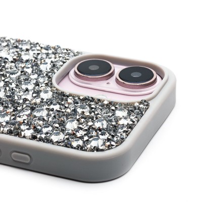 Чехол-накладка для Apple iPhone 16 капли дождя (белый) - PC096 POSH SHINE