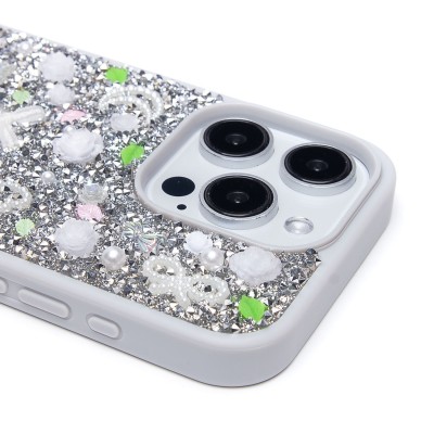 Чехол-накладка для Apple iPhone 15 Pro (белый) - PC097 POSH SHINE