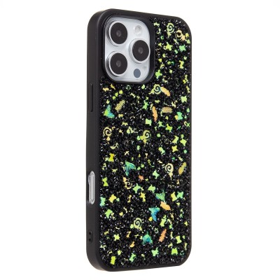 Чехол-накладка для Apple iPhone 16 Pro Max (черный) - PC097 POSH SHINE