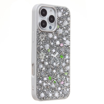 Чехол-накладка для Apple iPhone 16 Pro Max (белый) - PC097 POSH SHINE