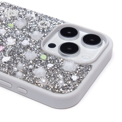 Чехол-накладка для Apple iPhone 16 Pro Max (белый) - PC097 POSH SHINE