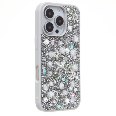 Чехол-накладка для Apple iPhone 16 Pro (белый) - PC097 POSH SHINE