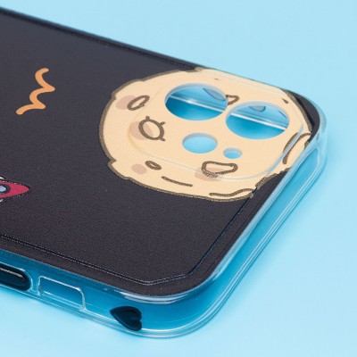 Чехол-накладка для Apple iPhone 12 - (002) (черный) - SC233