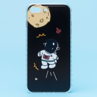 Чехол-накладка для Apple iPhone 7 Plus - (002) (черный) - SC233