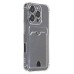 Чехол-накладка для Apple iPhone 16 Pro (прозрачный) - SC276 c картхолдером