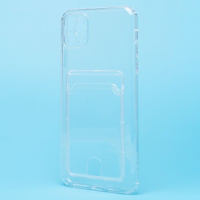 Чехол-накладка для Apple iPhone 11 Pro Max (прозрачный) - SC276 с картхолдером