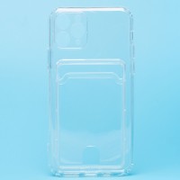 Чехол-накладка для Apple iPhone 11 Pro (прозрачный) - SC276 с картхолдером