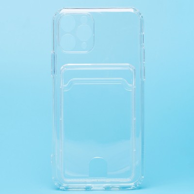 Чехол-накладка для Apple iPhone 11 Pro (прозрачный) - SC276 с картхолдером
